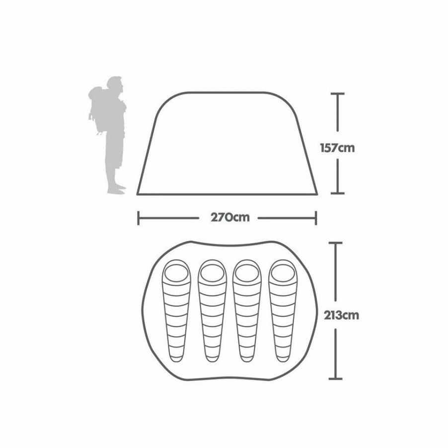 Tents * | Eurohike Pop 400 Ds Tent