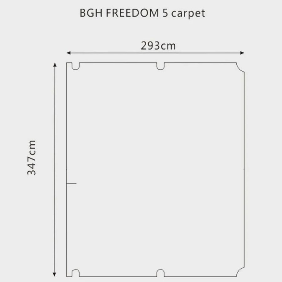 Tent Accessories * | Berghaus Freedom 5 Tent Carpet